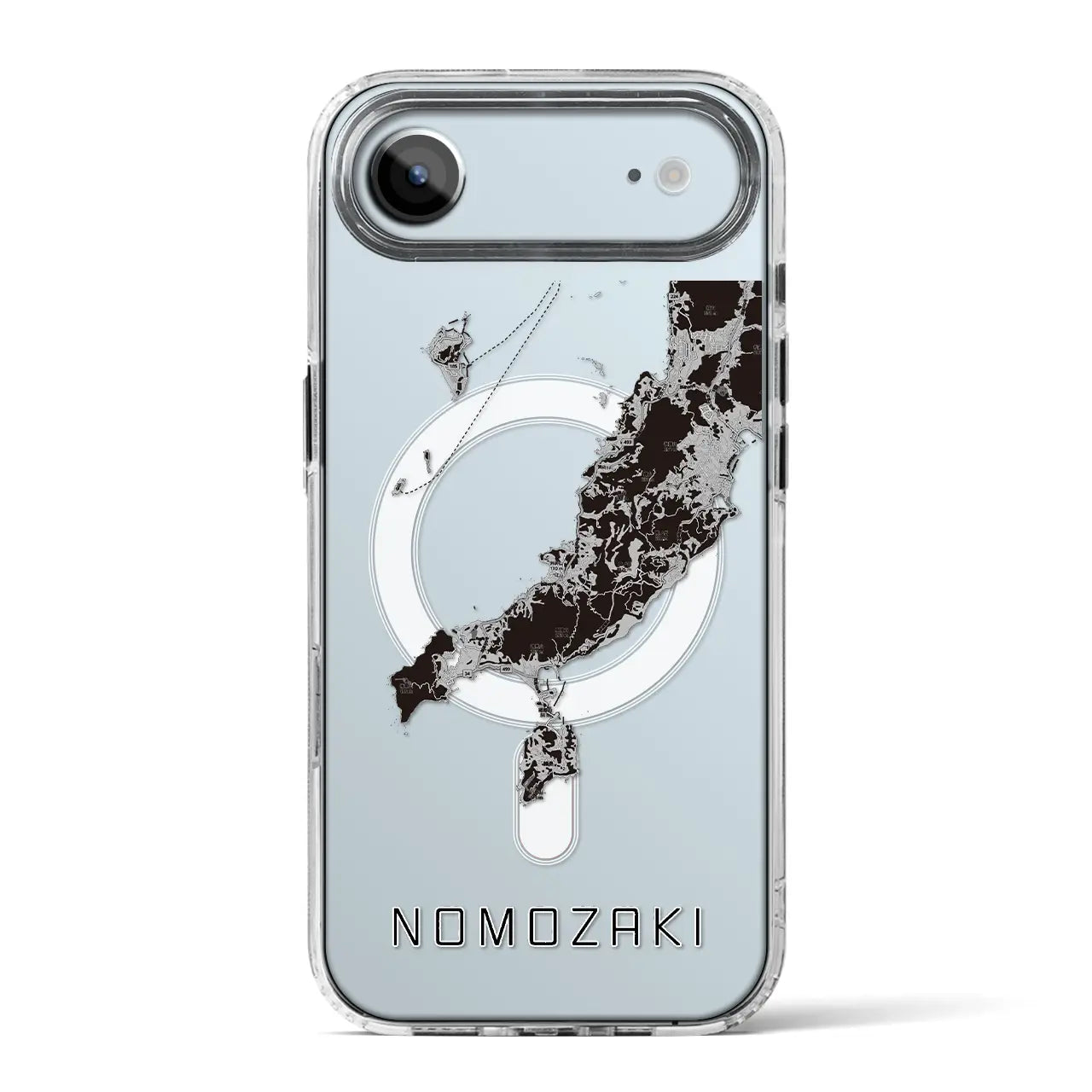 【野母崎(長崎県)】地図柄iPhoneケース(MagSafeタイプ)