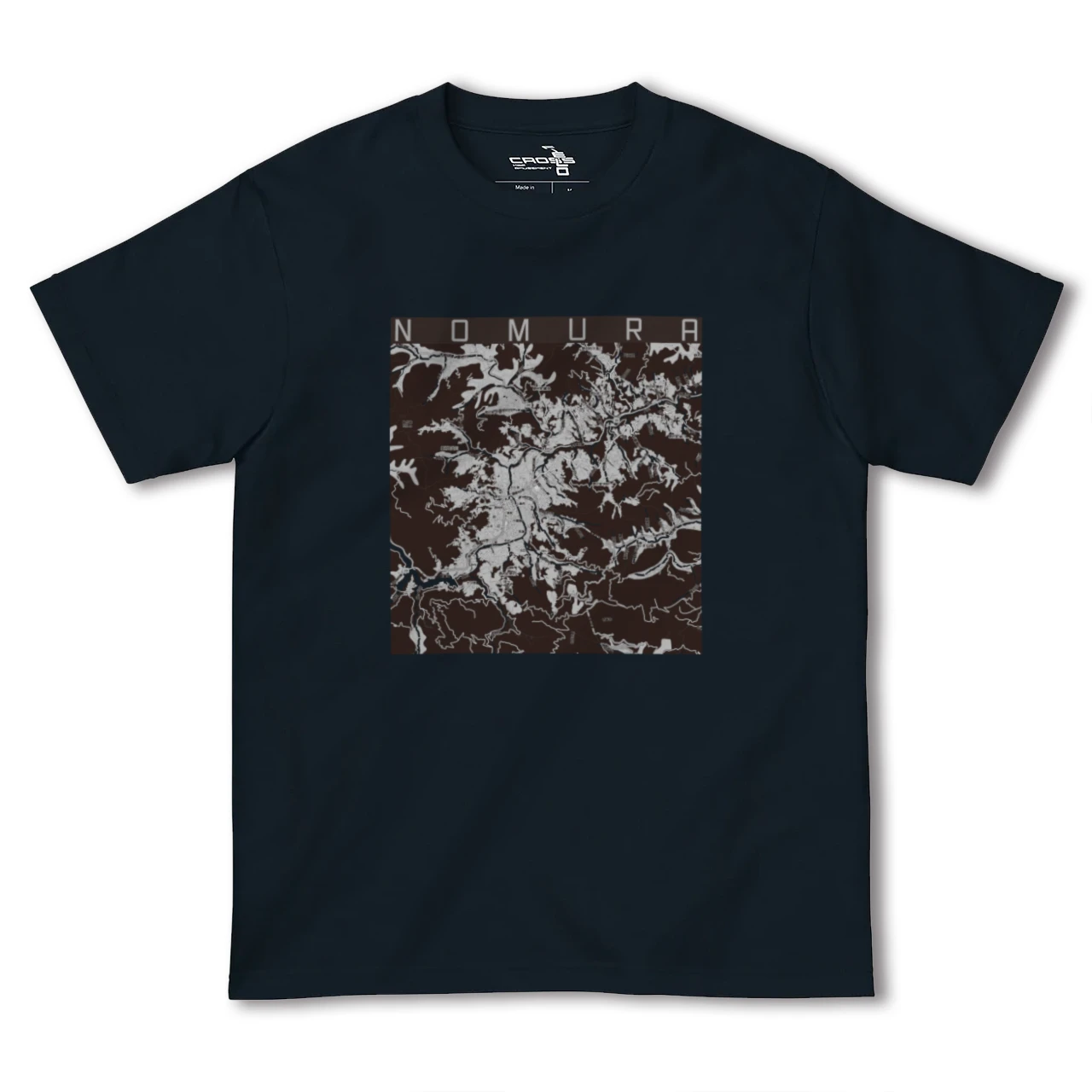 【野村(愛媛県)】地図柄ヘビーウェイトTシャツ