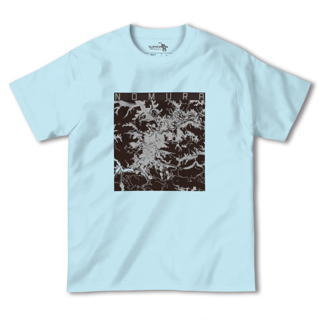 【野村(愛媛県)】地図柄ヘビーウェイトTシャツ
