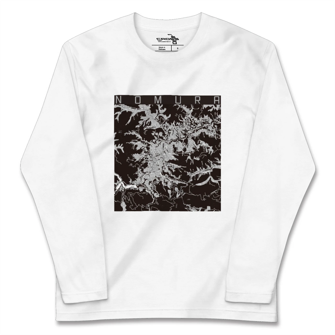 【野村(愛媛県)】地図柄ロングスリーブTシャツ