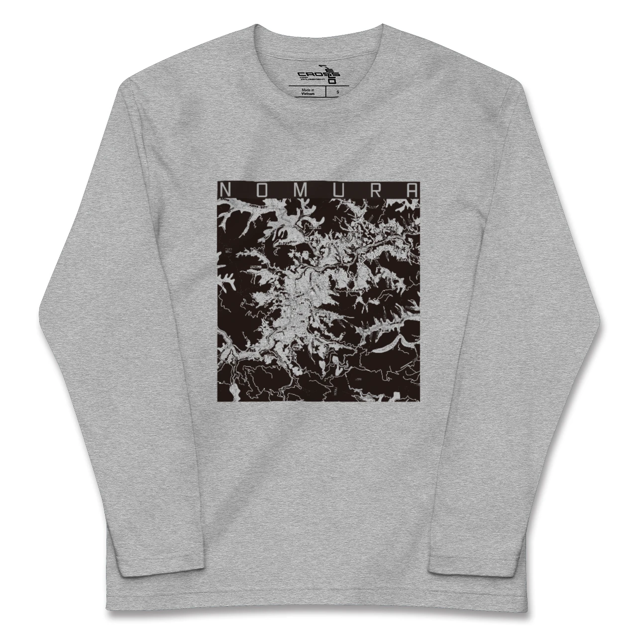 【野村(愛媛県)】地図柄ロングスリーブTシャツ