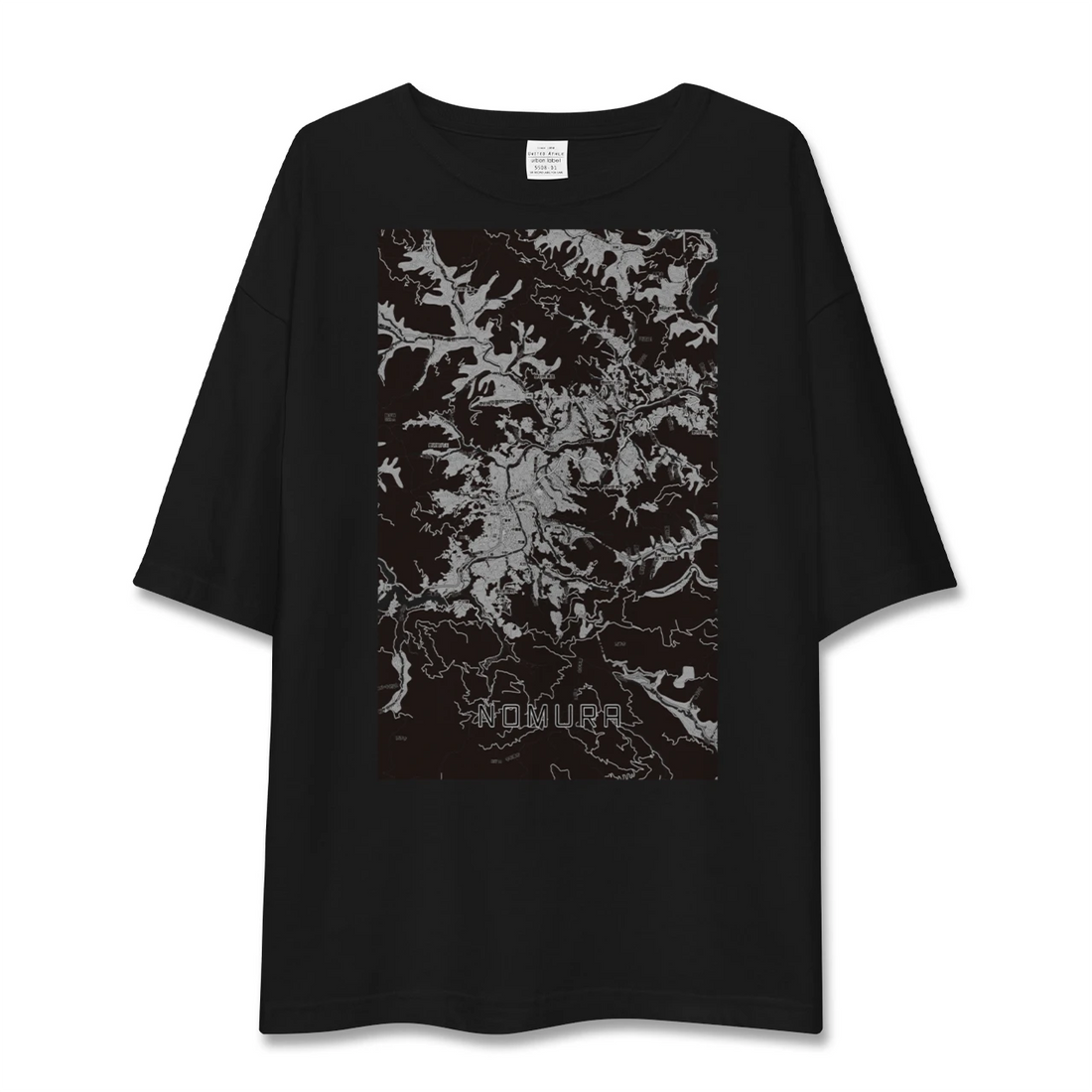 【野村(愛媛県)】地図柄ビッグシルエットTシャツ