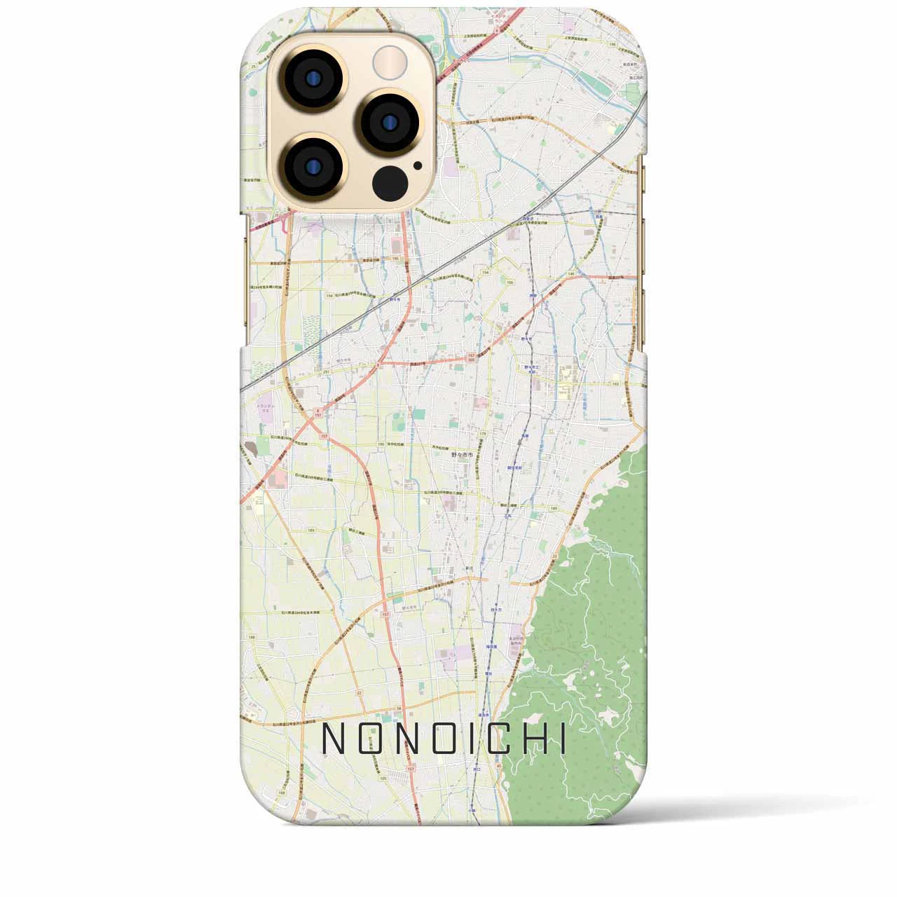 【野々市(石川県)】地図柄iPhoneケース(バックカバータイプ)