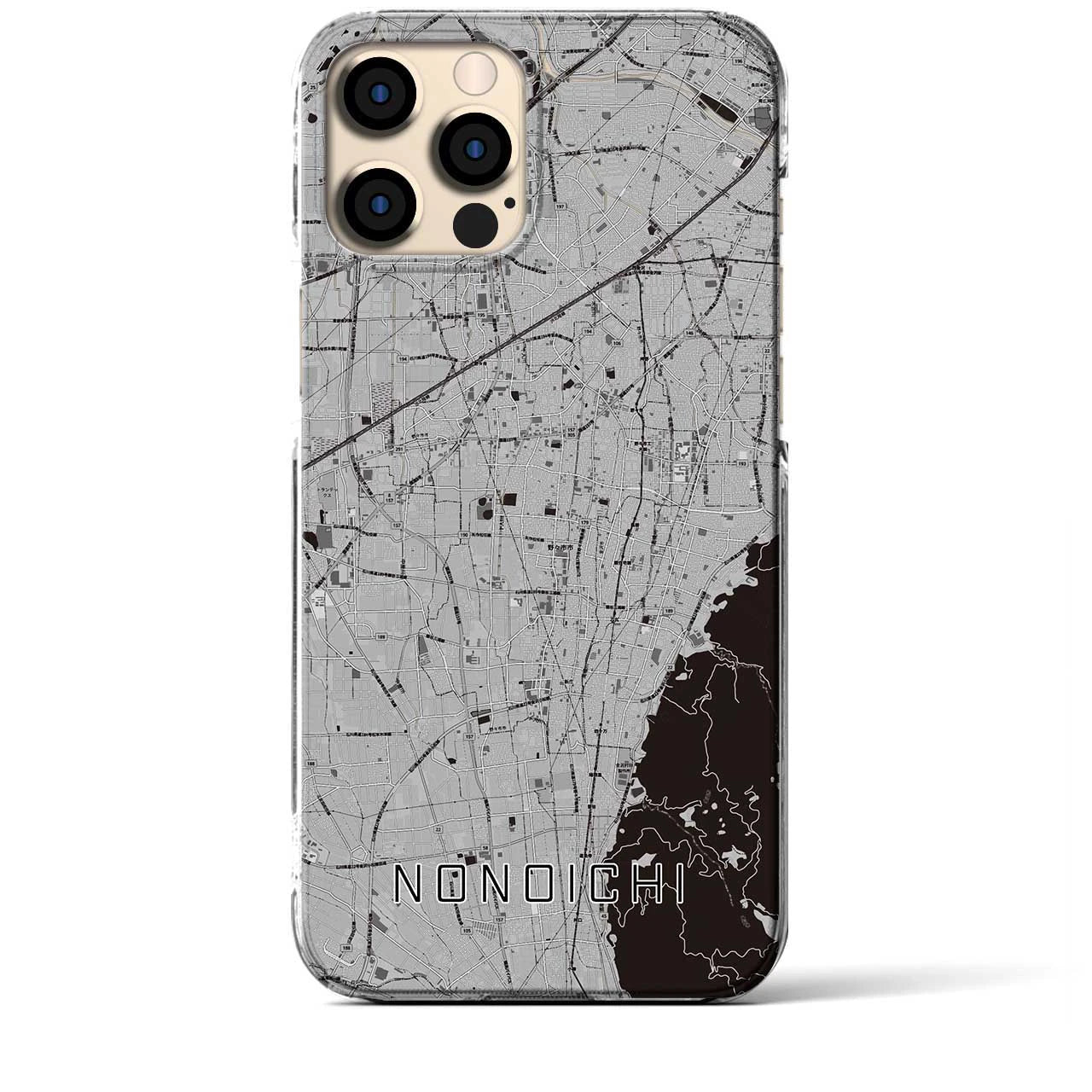 【野々市(石川県)】地図柄iPhoneケース(クリアタイプ)