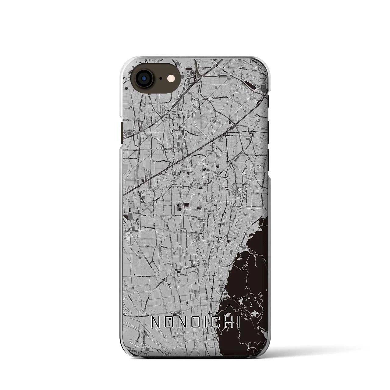 【野々市(石川県)】地図柄iPhoneケース(クリアタイプ)