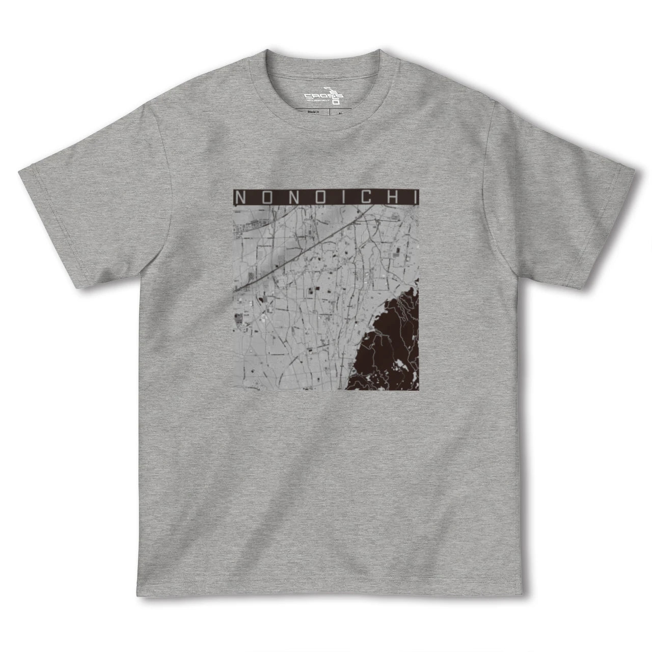 【野々市(石川県)】地図柄ヘビーウェイトTシャツ