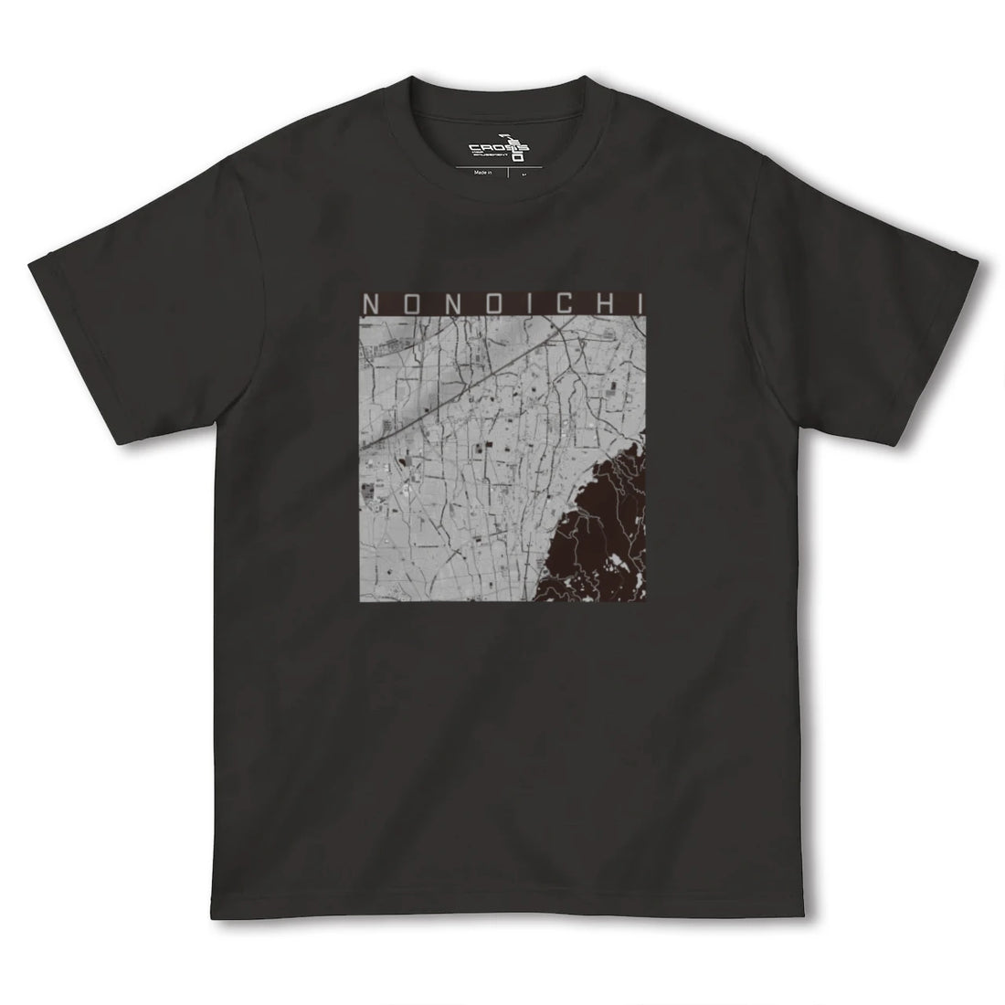 【野々市(石川県)】地図柄ヘビーウェイトTシャツ