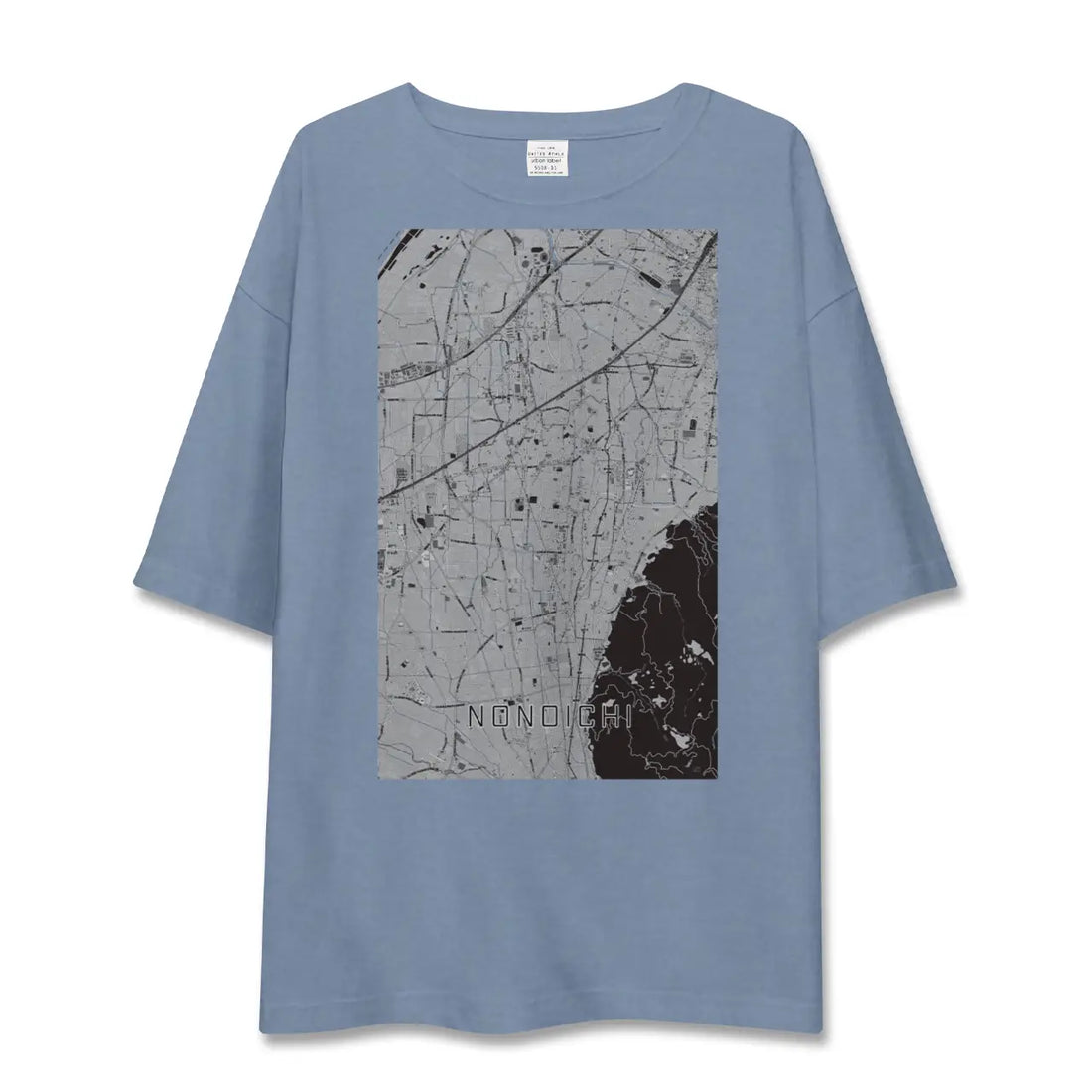 【野々市(石川県)】地図柄ビッグシルエットTシャツ