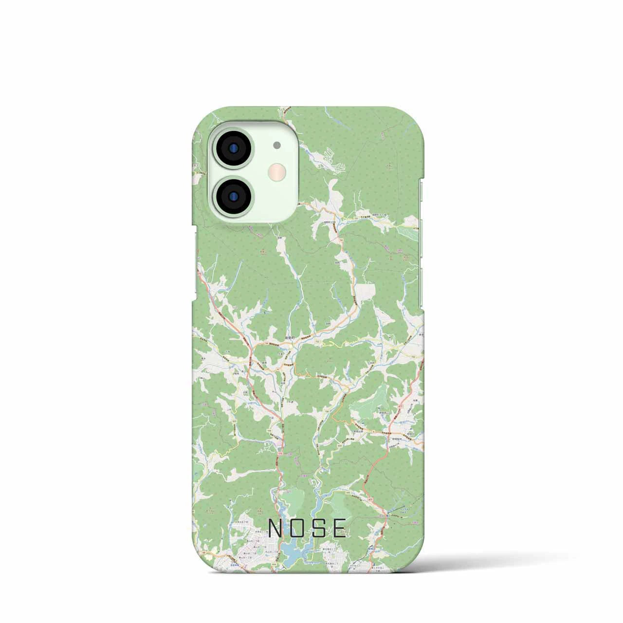 【能勢(大阪府)】地図柄iPhoneケース(バックカバータイプ)
