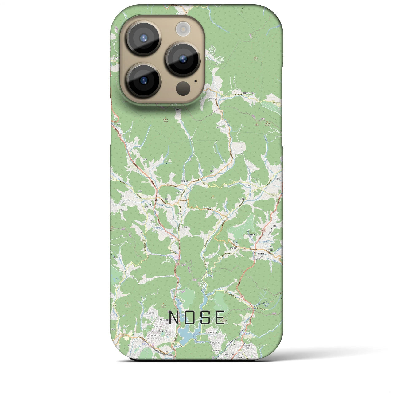 【能勢(大阪府)】地図柄iPhoneケース(バックカバータイプ)