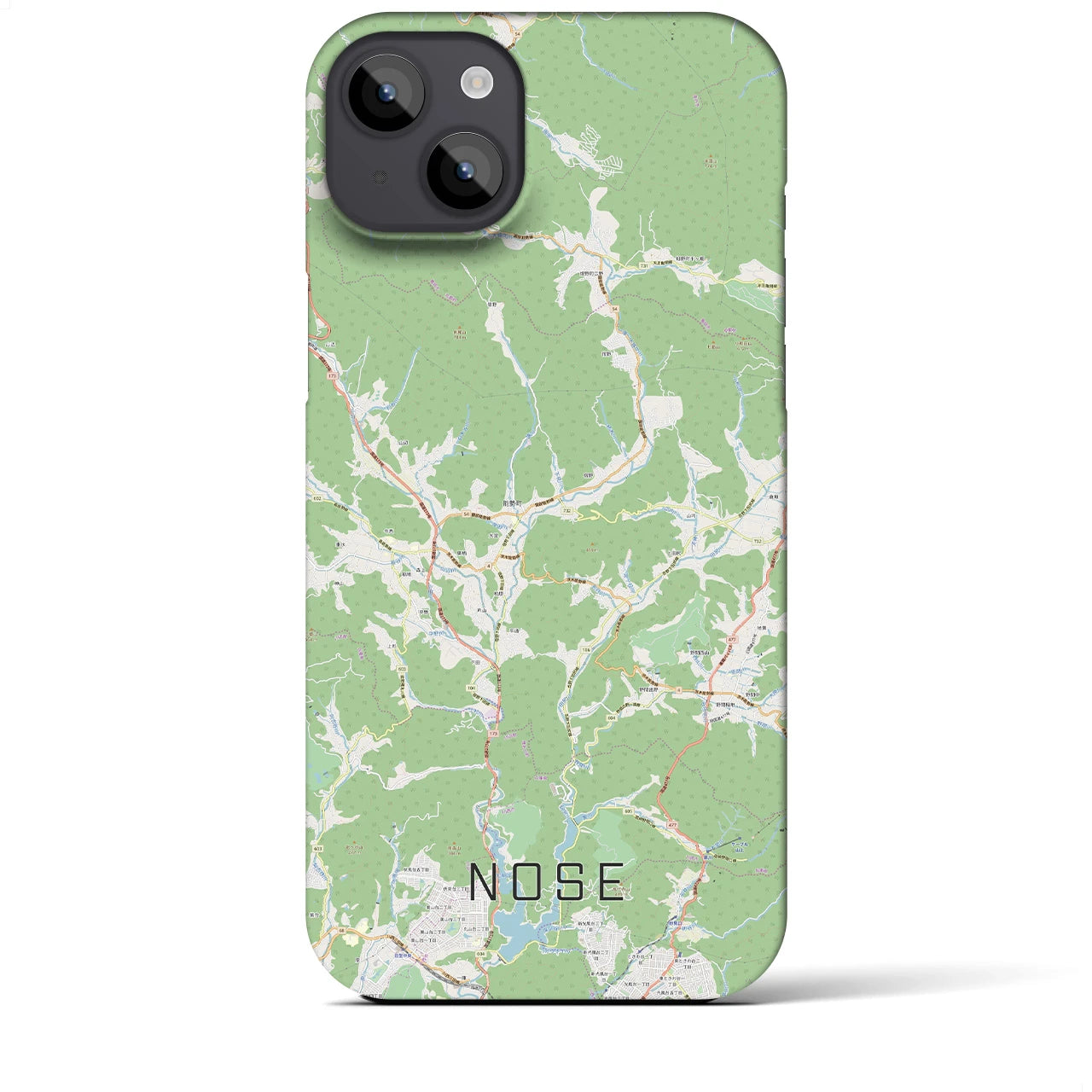 【能勢(大阪府)】地図柄iPhoneケース(バックカバータイプ)