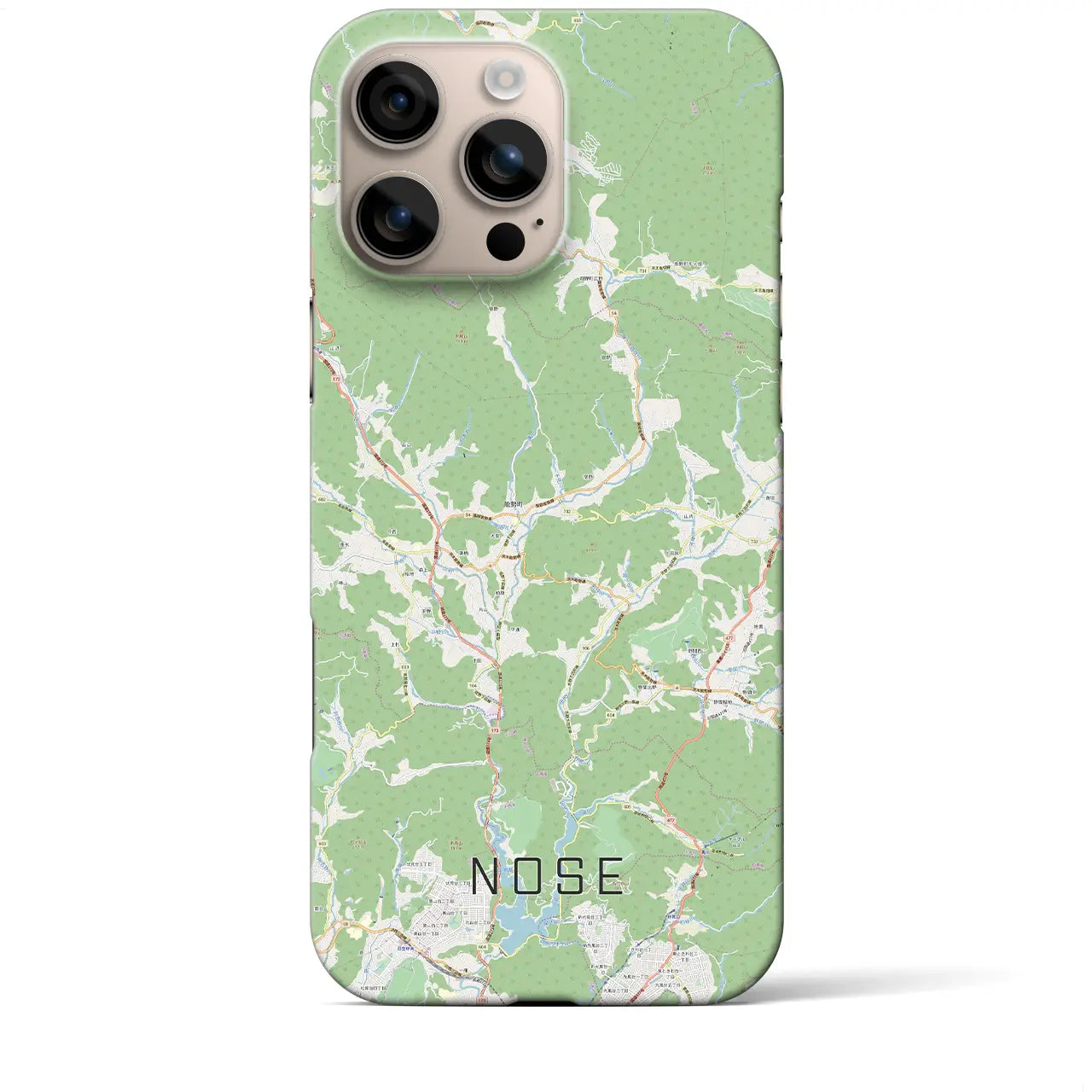 【能勢(大阪府)】地図柄iPhoneケース(バックカバータイプ)