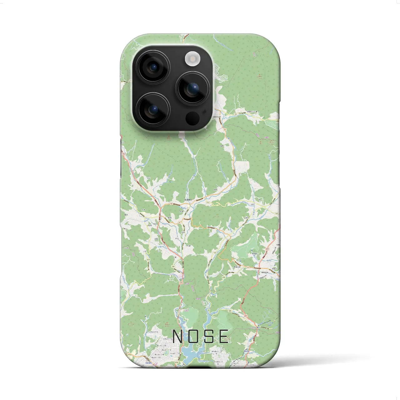 【能勢(大阪府)】地図柄iPhoneケース(バックカバータイプ)