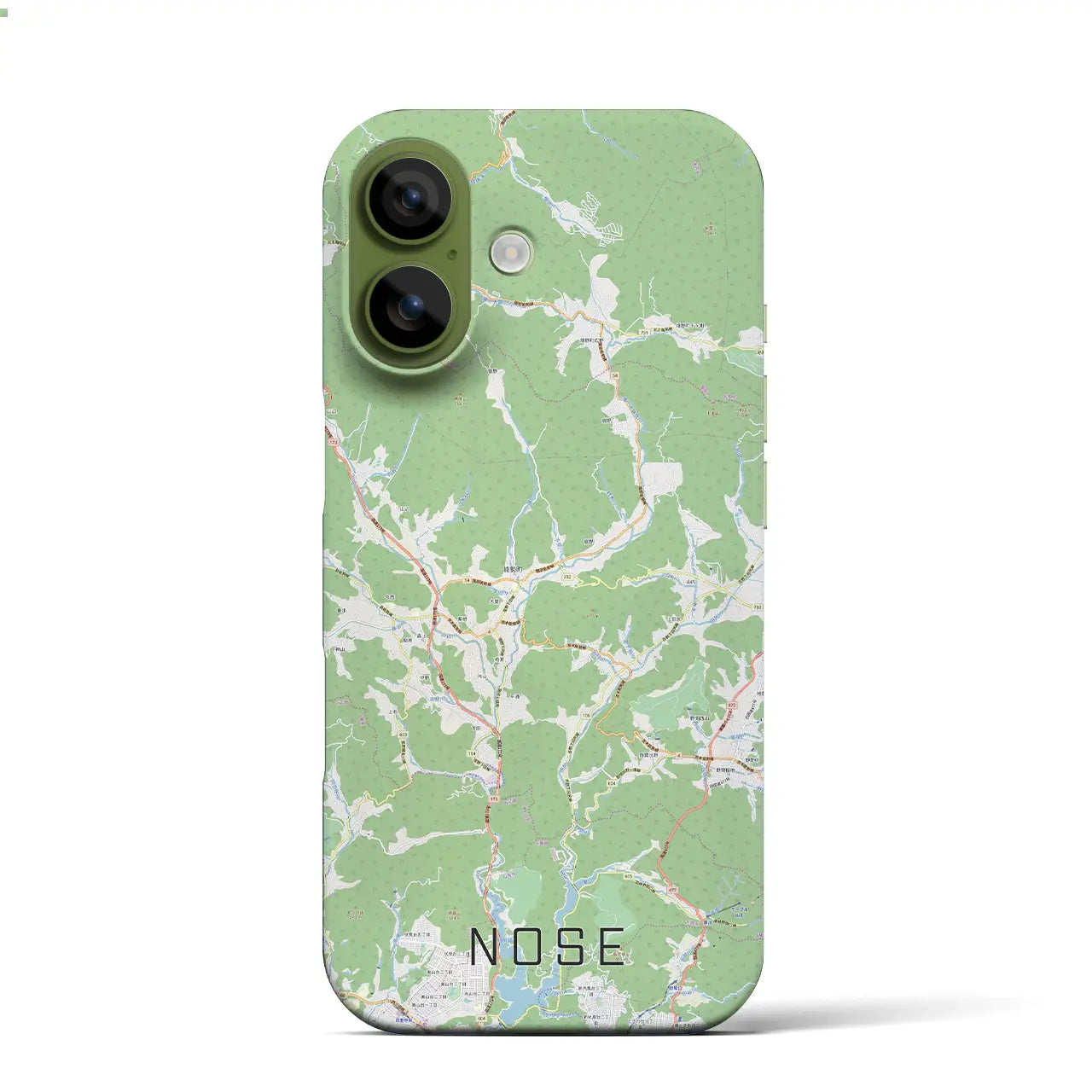 【能勢(大阪府)】地図柄iPhoneケース(バックカバータイプ)