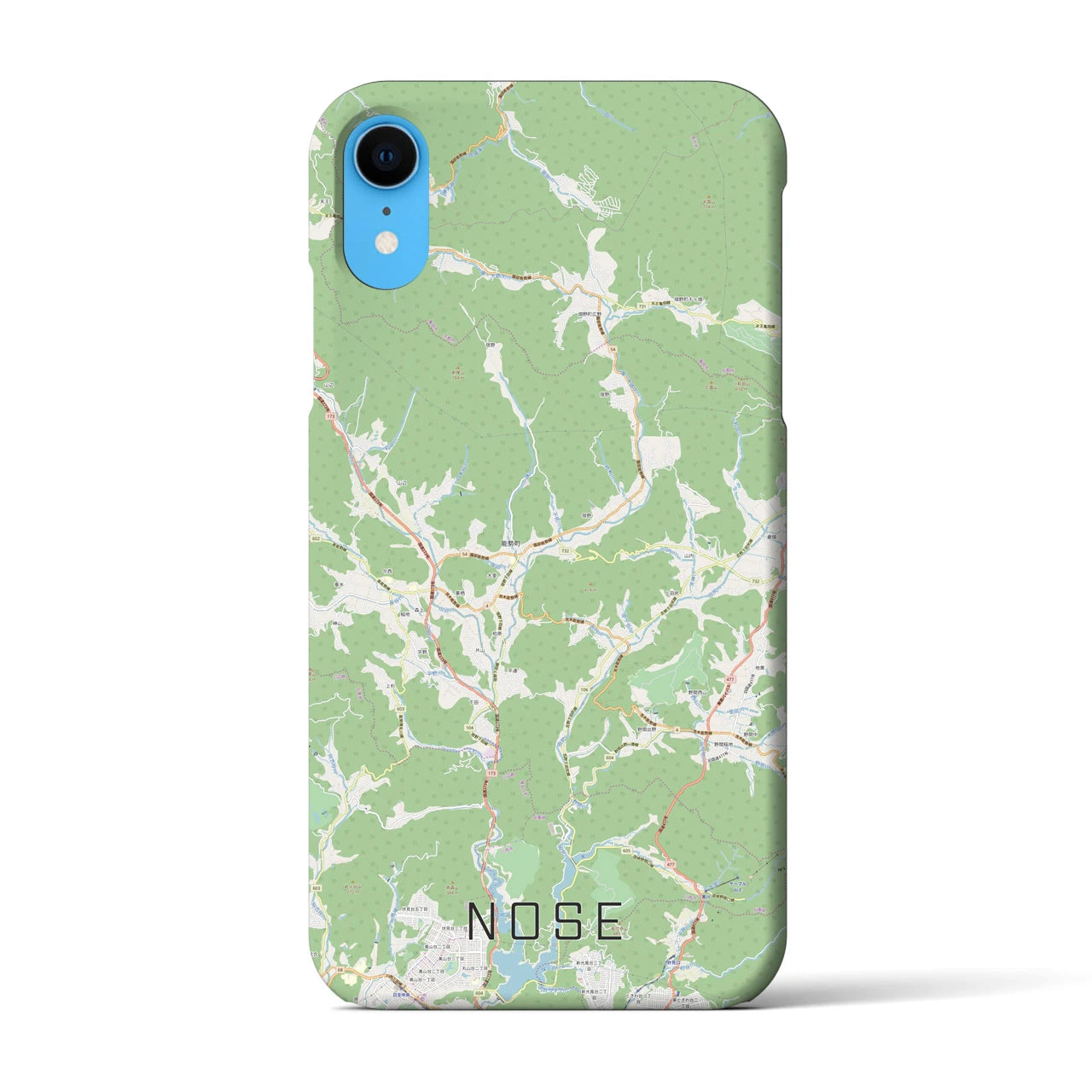【能勢(大阪府)】地図柄iPhoneケース(バックカバータイプ)