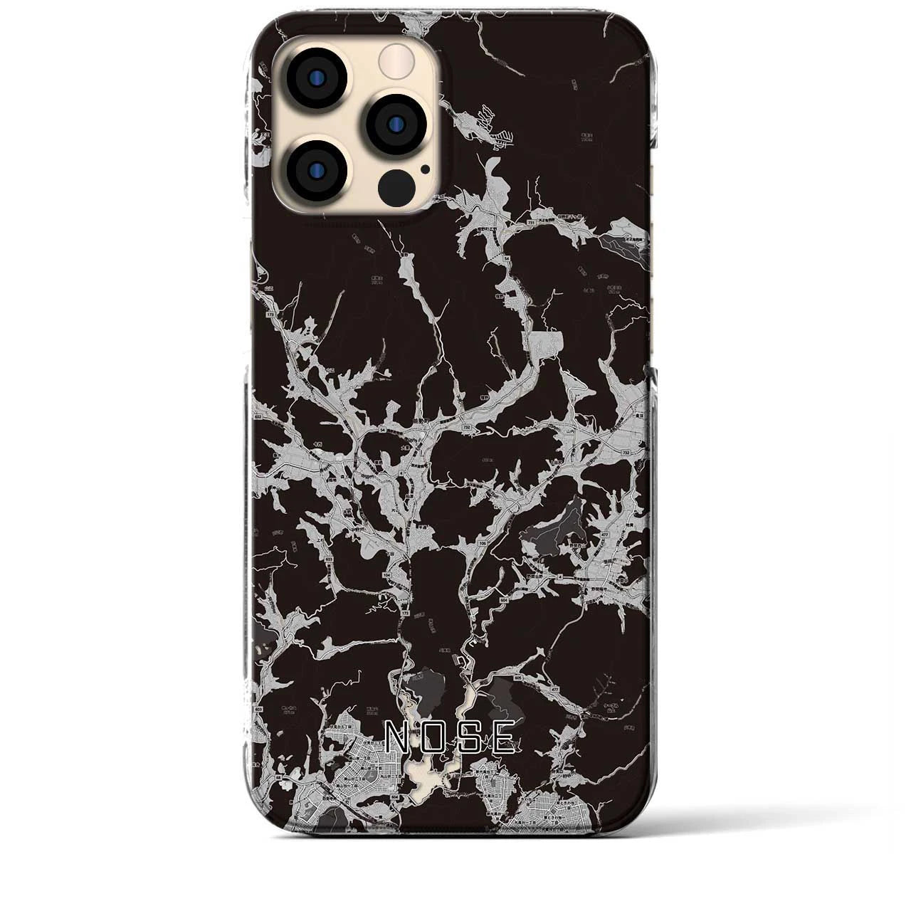 【能勢(大阪府)】地図柄iPhoneケース(クリアタイプ)