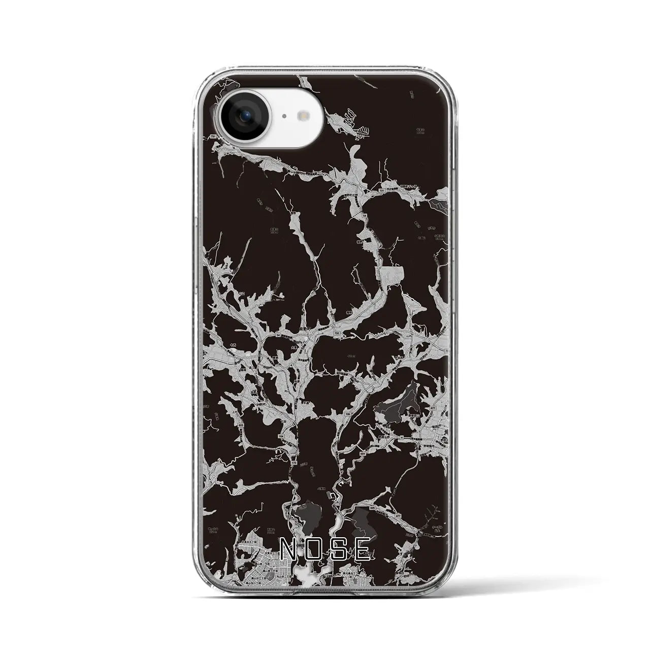 【能勢(大阪府)】地図柄iPhoneケース(クリアタイプ)