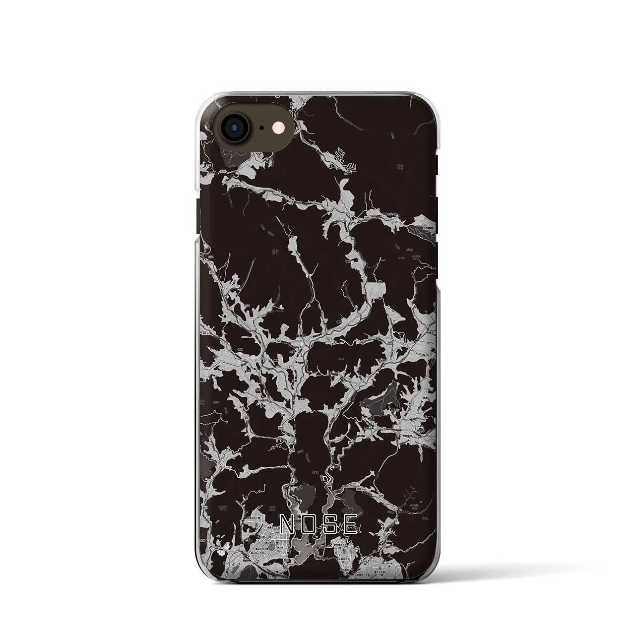 【能勢(大阪府)】地図柄iPhoneケース(クリアタイプ)