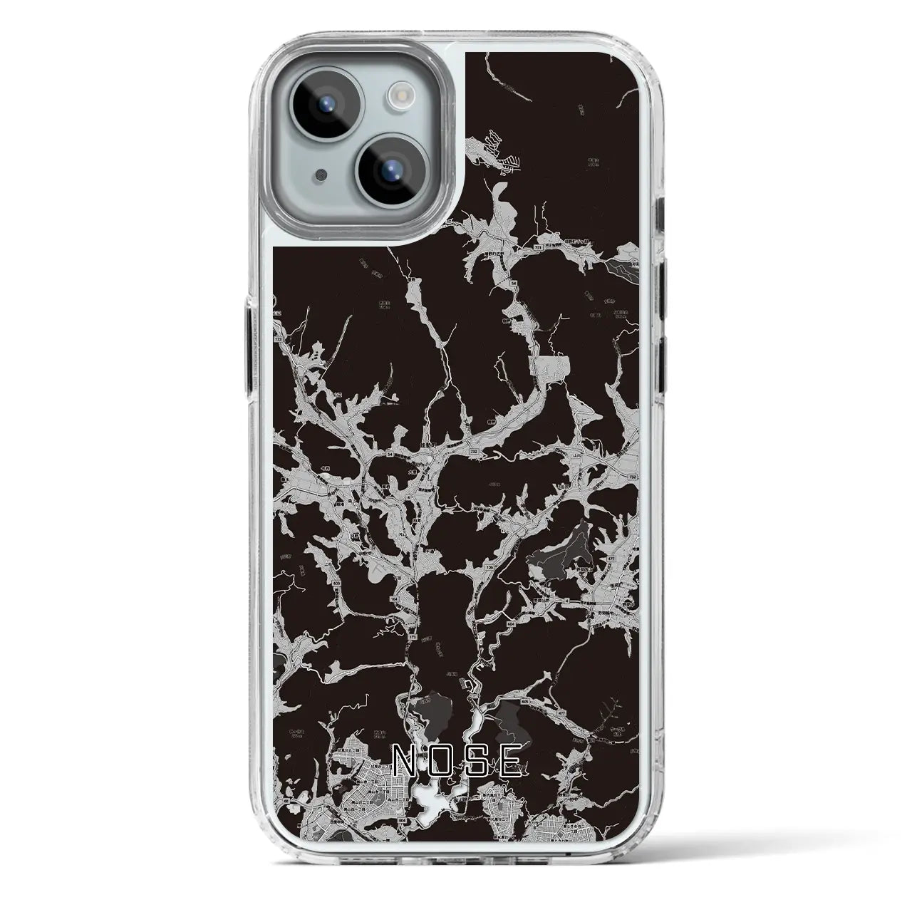 【能勢(大阪府)】地図柄iPhoneケース(MagSafeタイプ)