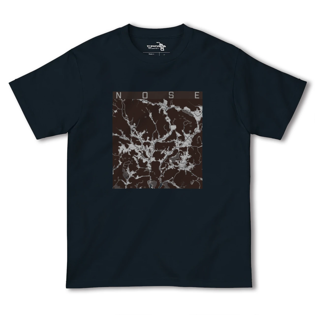 【能勢(大阪府)】地図柄ヘビーウェイトTシャツ