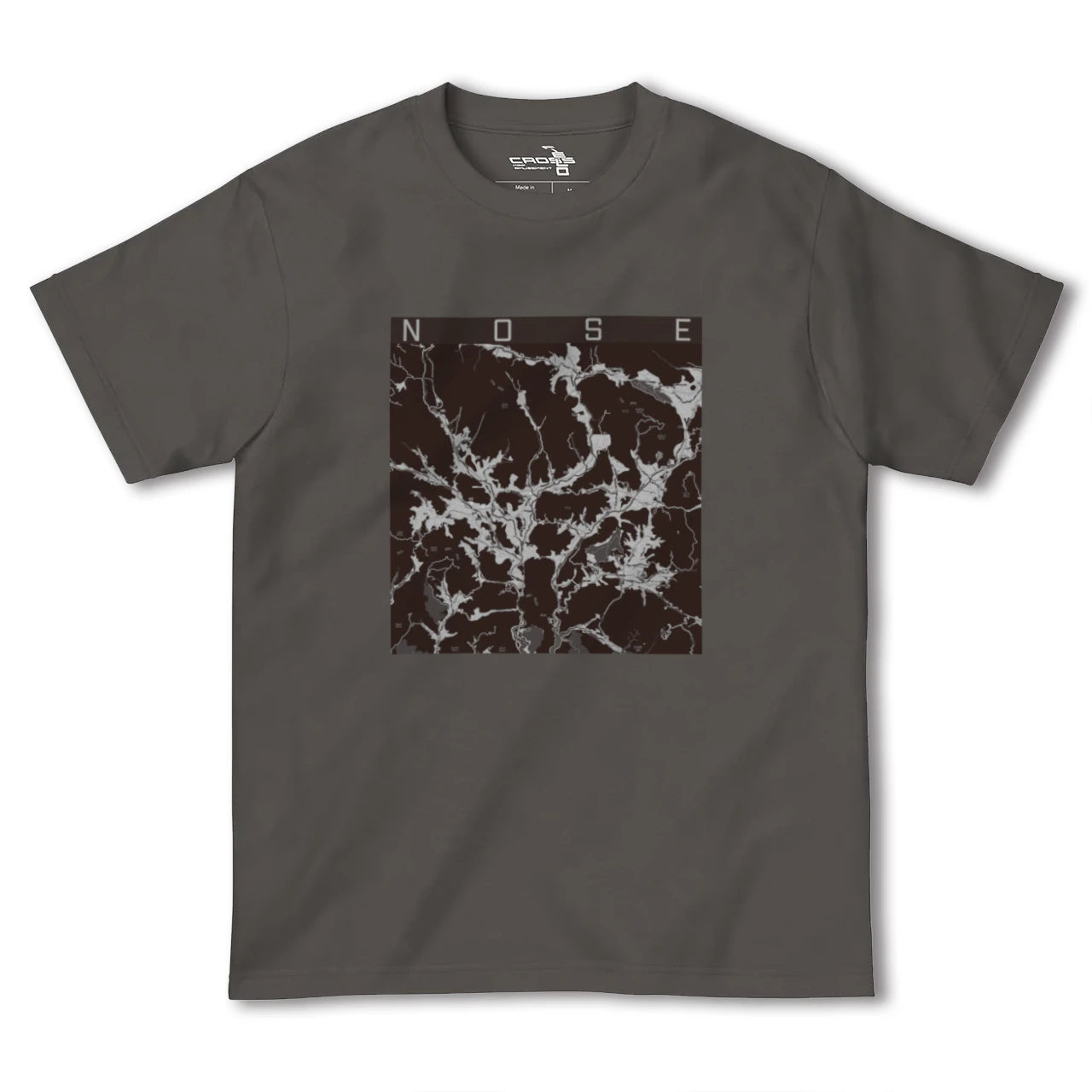 【能勢(大阪府)】地図柄ヘビーウェイトTシャツ
