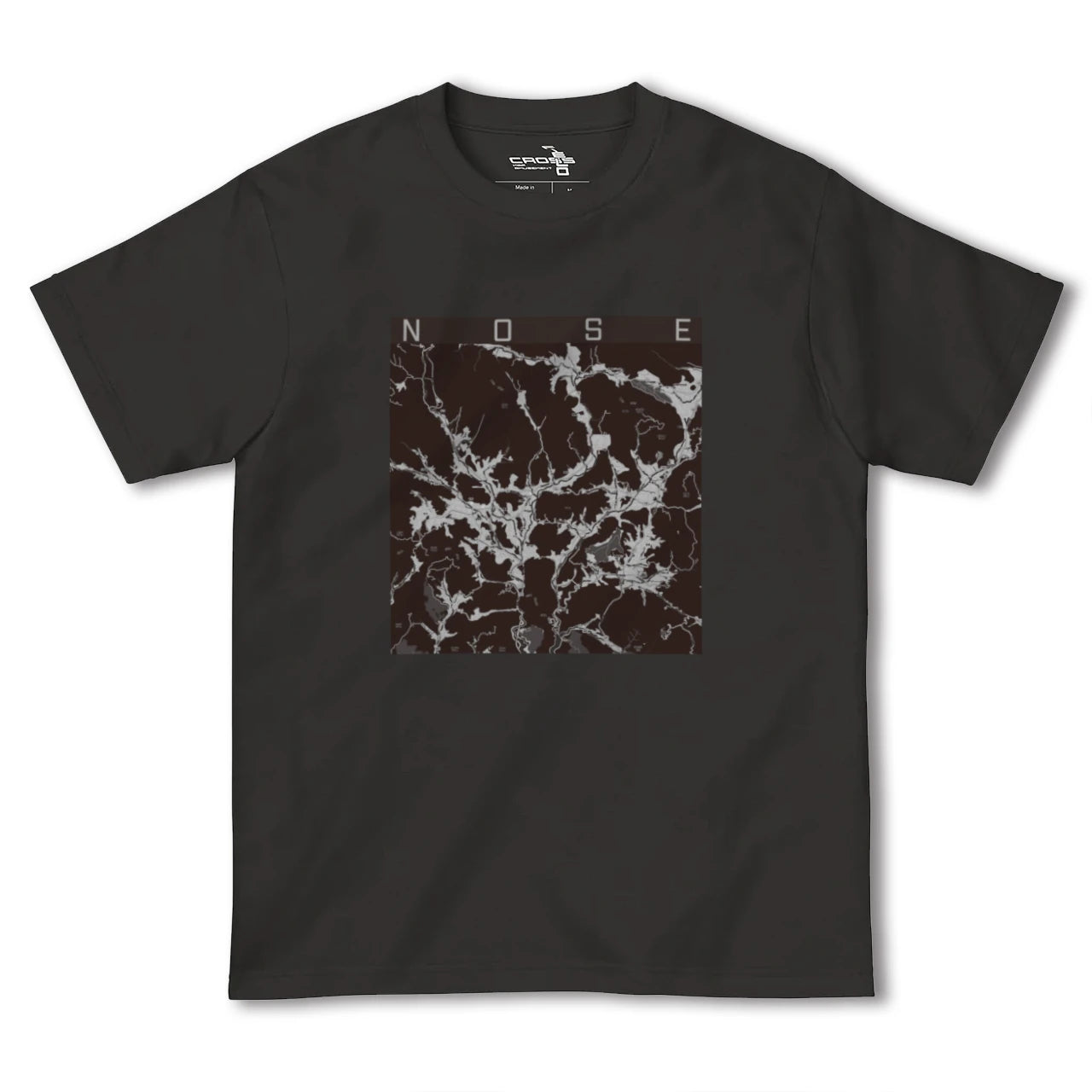 【能勢(大阪府)】地図柄ヘビーウェイトTシャツ