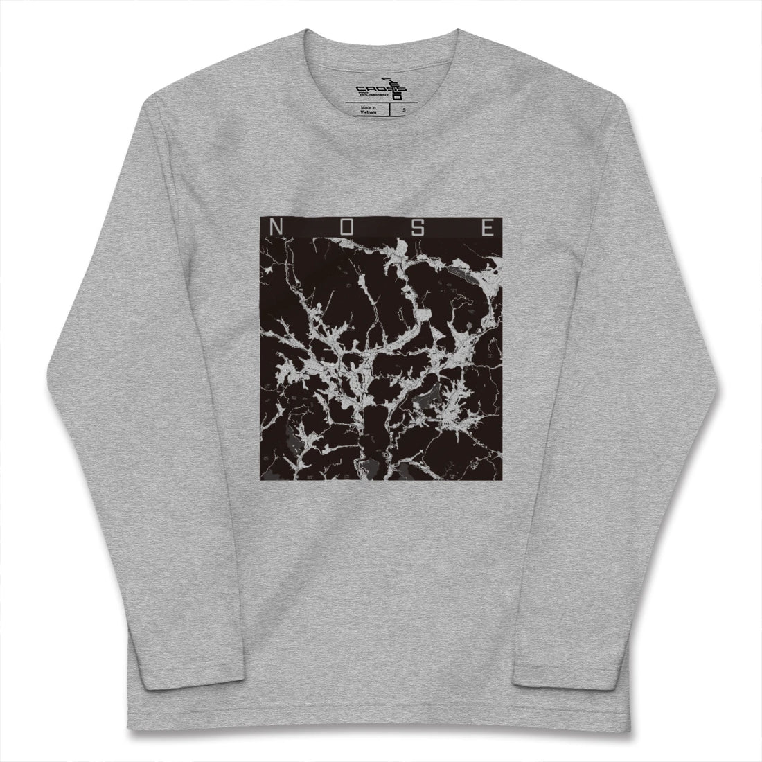 【能勢(大阪府)】地図柄ロングスリーブTシャツ