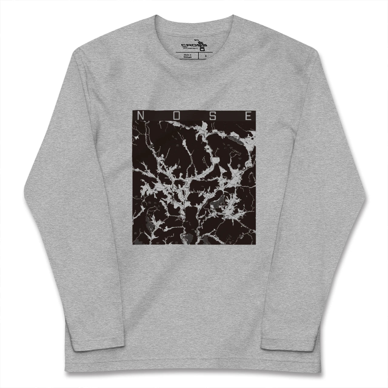 【能勢(大阪府)】地図柄ロングスリーブTシャツ