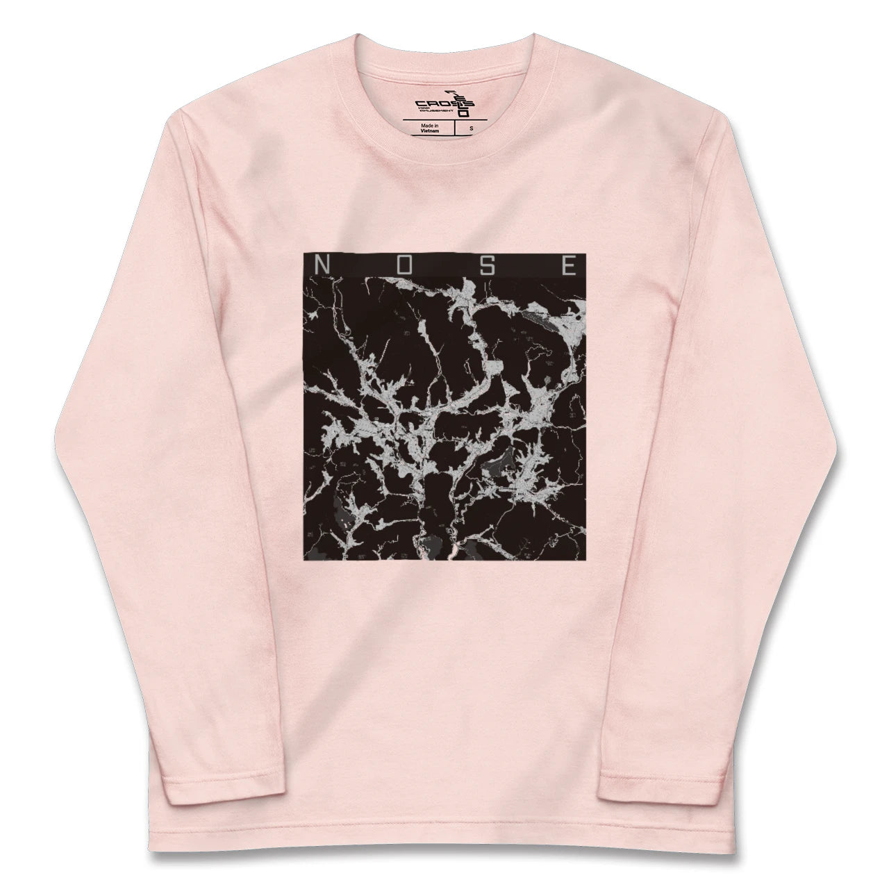 【能勢(大阪府)】地図柄ロングスリーブTシャツ