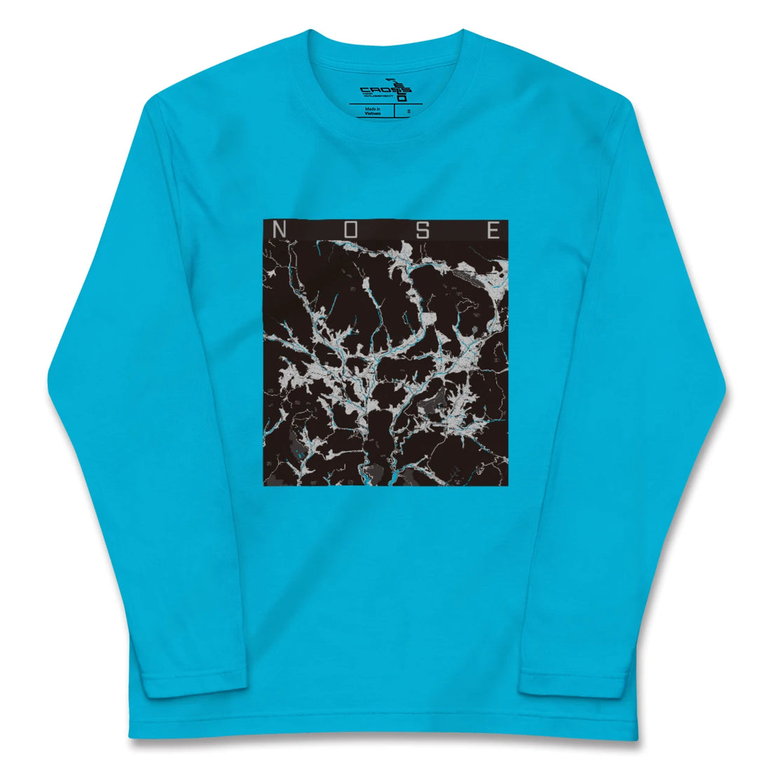 【能勢(大阪府)】地図柄ロングスリーブTシャツ