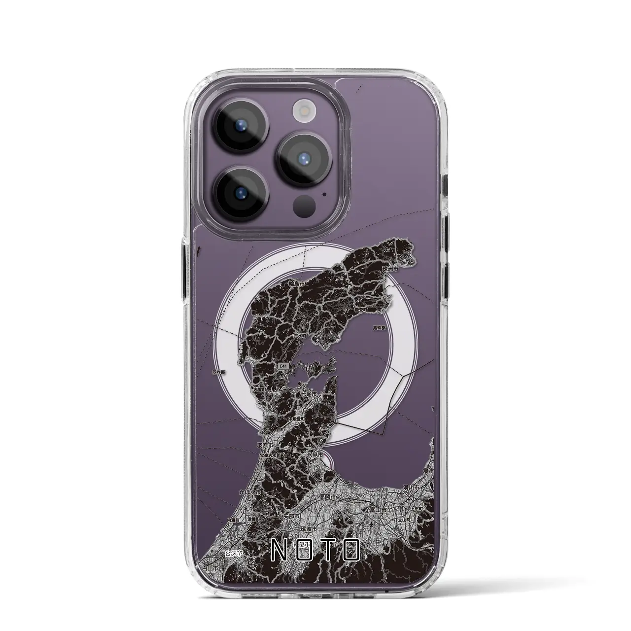 【能登2(石川県)】地図柄iPhoneケース(MagSafeタイプ)