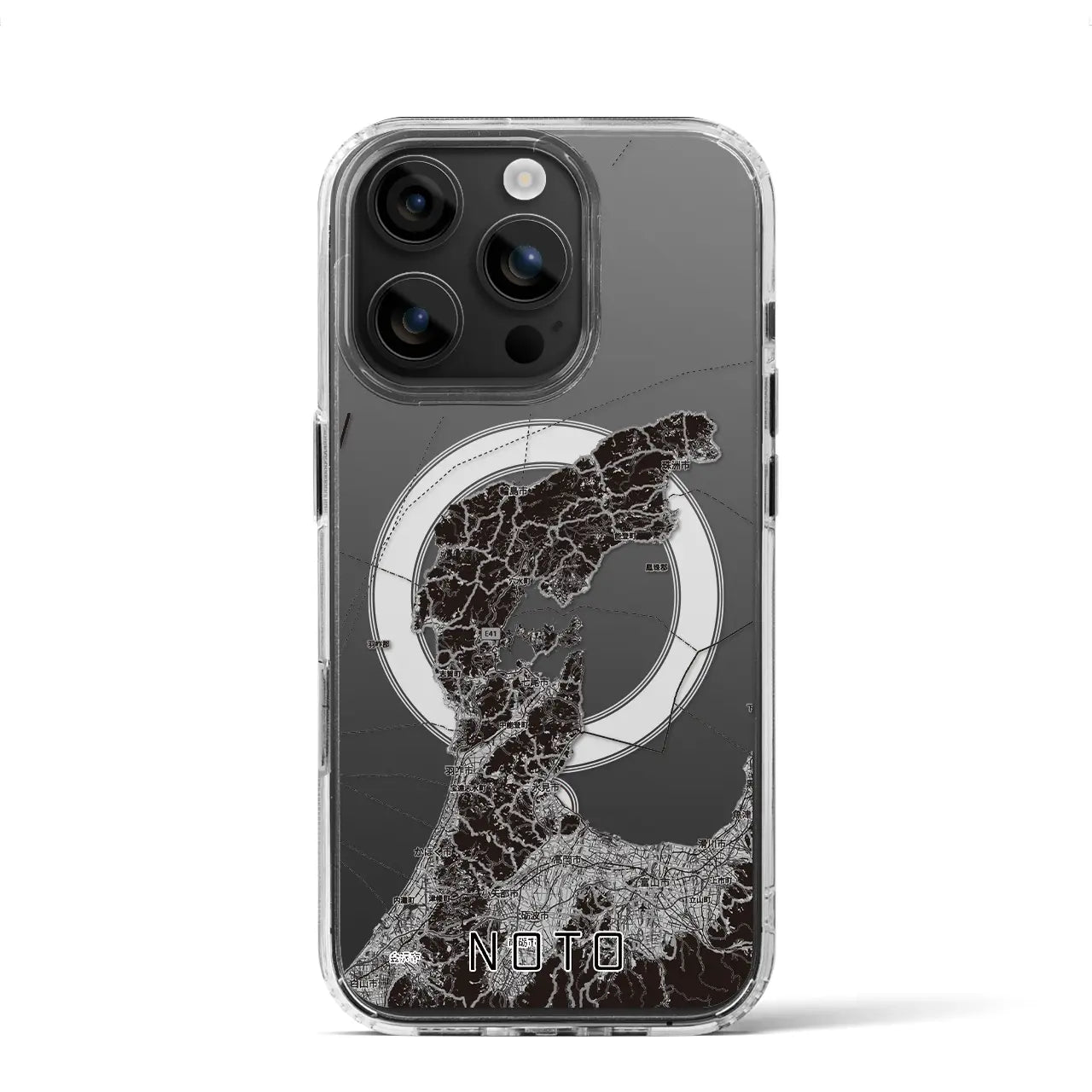 【能登2(石川県)】地図柄iPhoneケース(MagSafeタイプ)