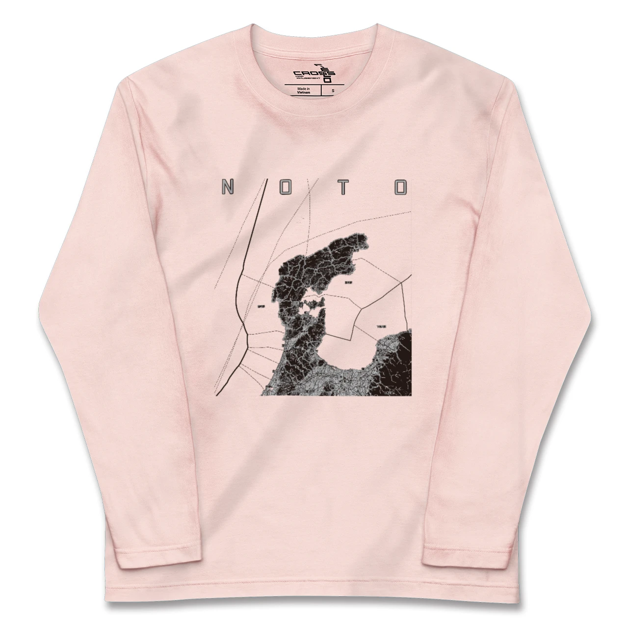 【能登2(石川県)】地図柄ロングスリーブTシャツ