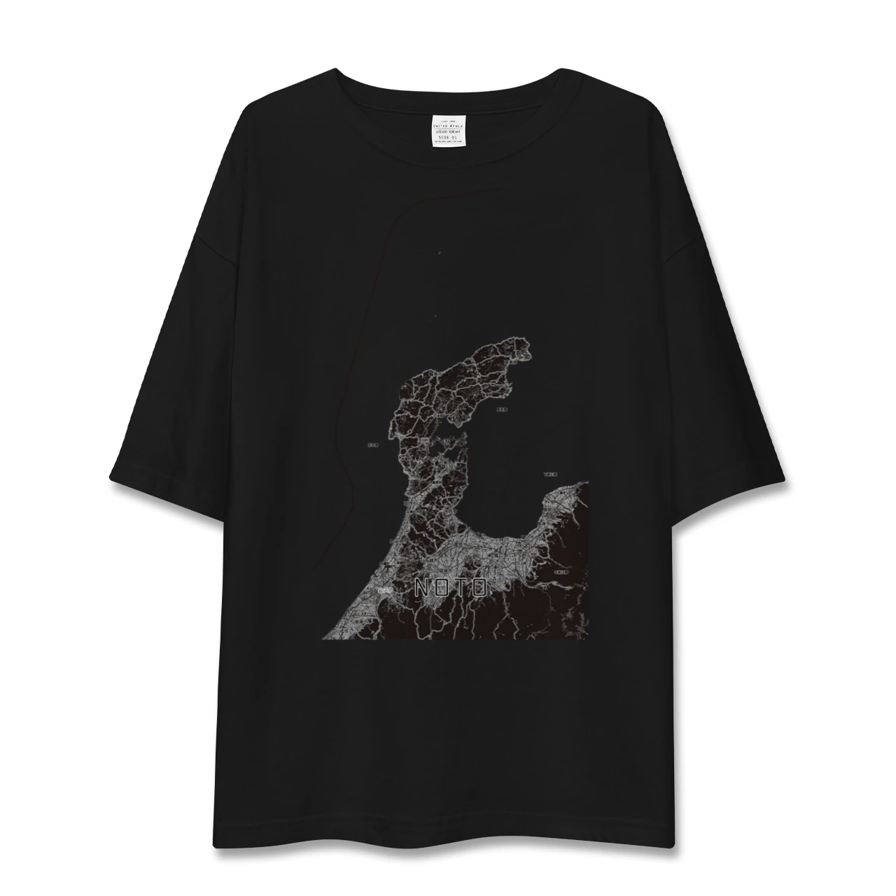 【能登2(石川県)】地図柄ビッグシルエットTシャツ