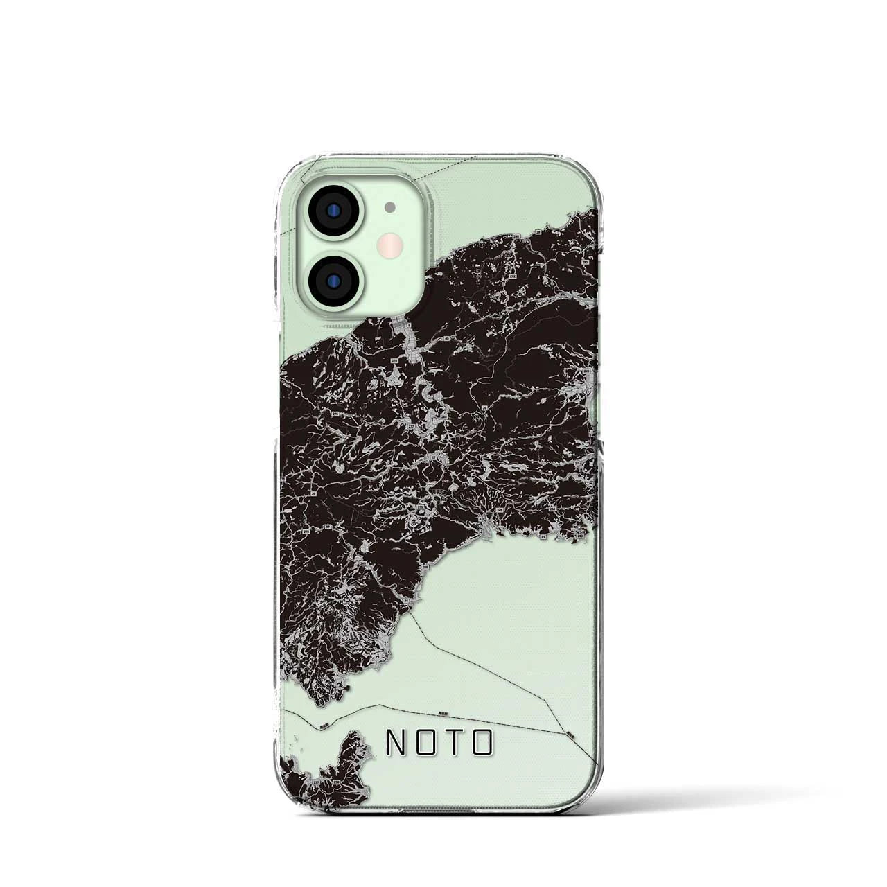 【能登(石川県)】地図柄iPhoneケース(クリアタイプ)