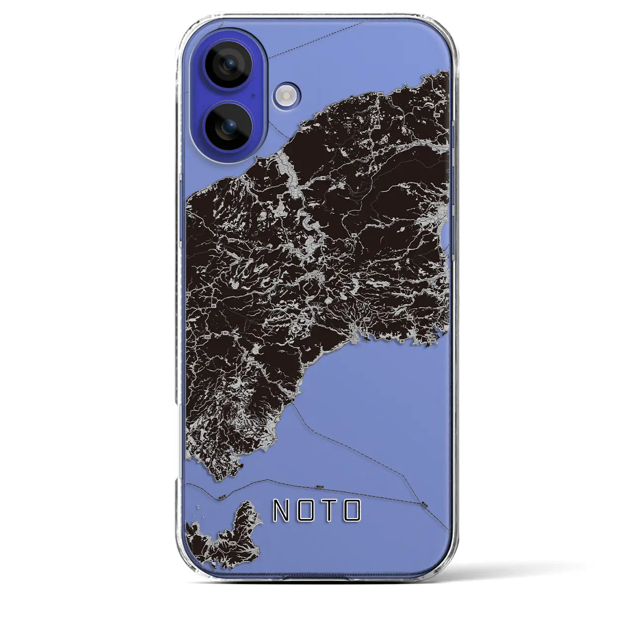 【能登(石川県)】地図柄iPhoneケース(クリアタイプ)