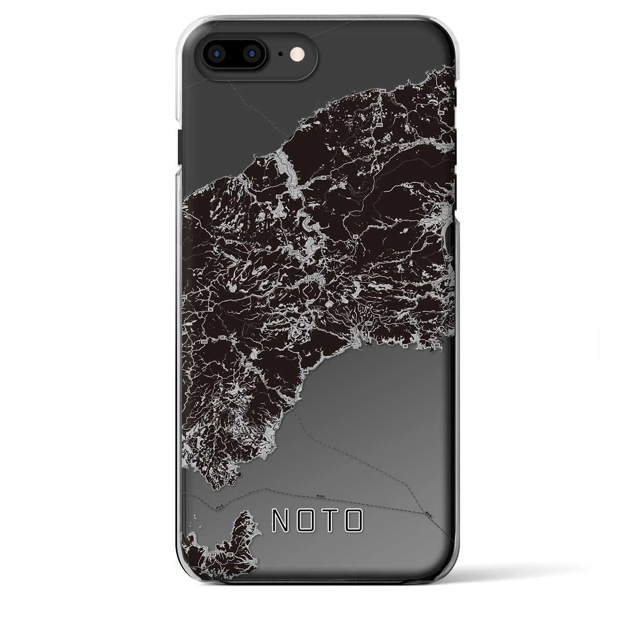 【能登(石川県)】地図柄iPhoneケース(クリアタイプ)