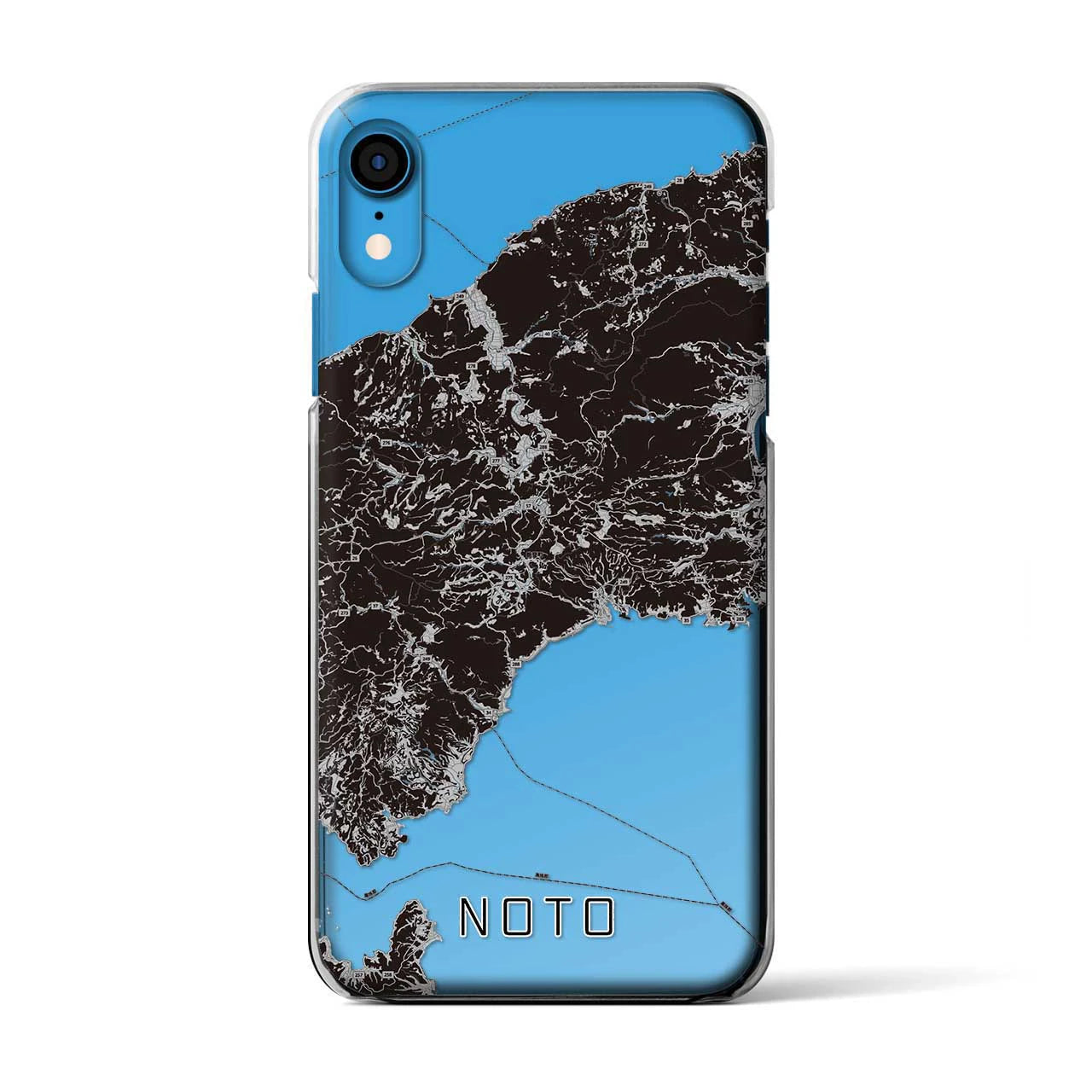 【能登(石川県)】地図柄iPhoneケース(クリアタイプ)