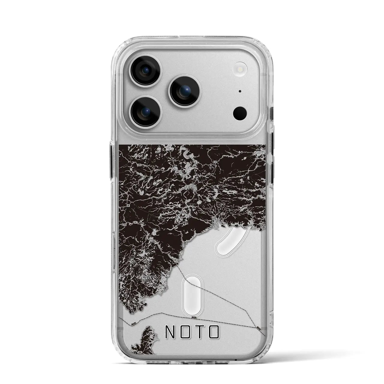 【能登(石川県)】地図柄iPhoneケース(MagSafeタイプ)