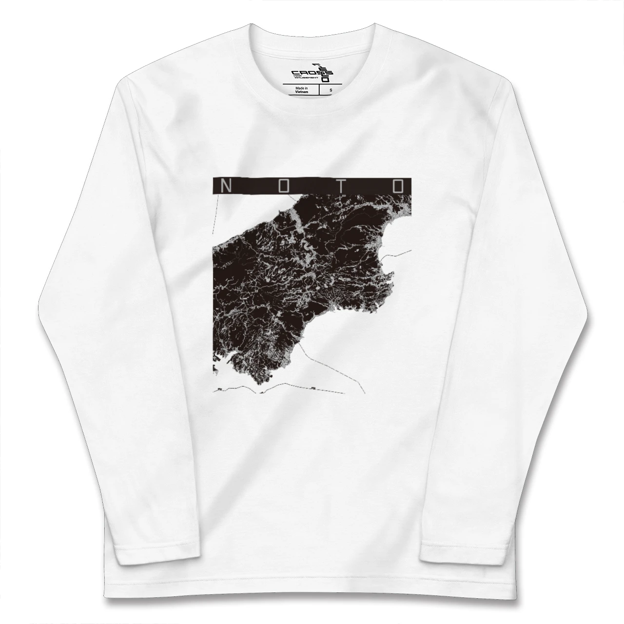 【能登(石川県)】地図柄ロングスリーブTシャツ
