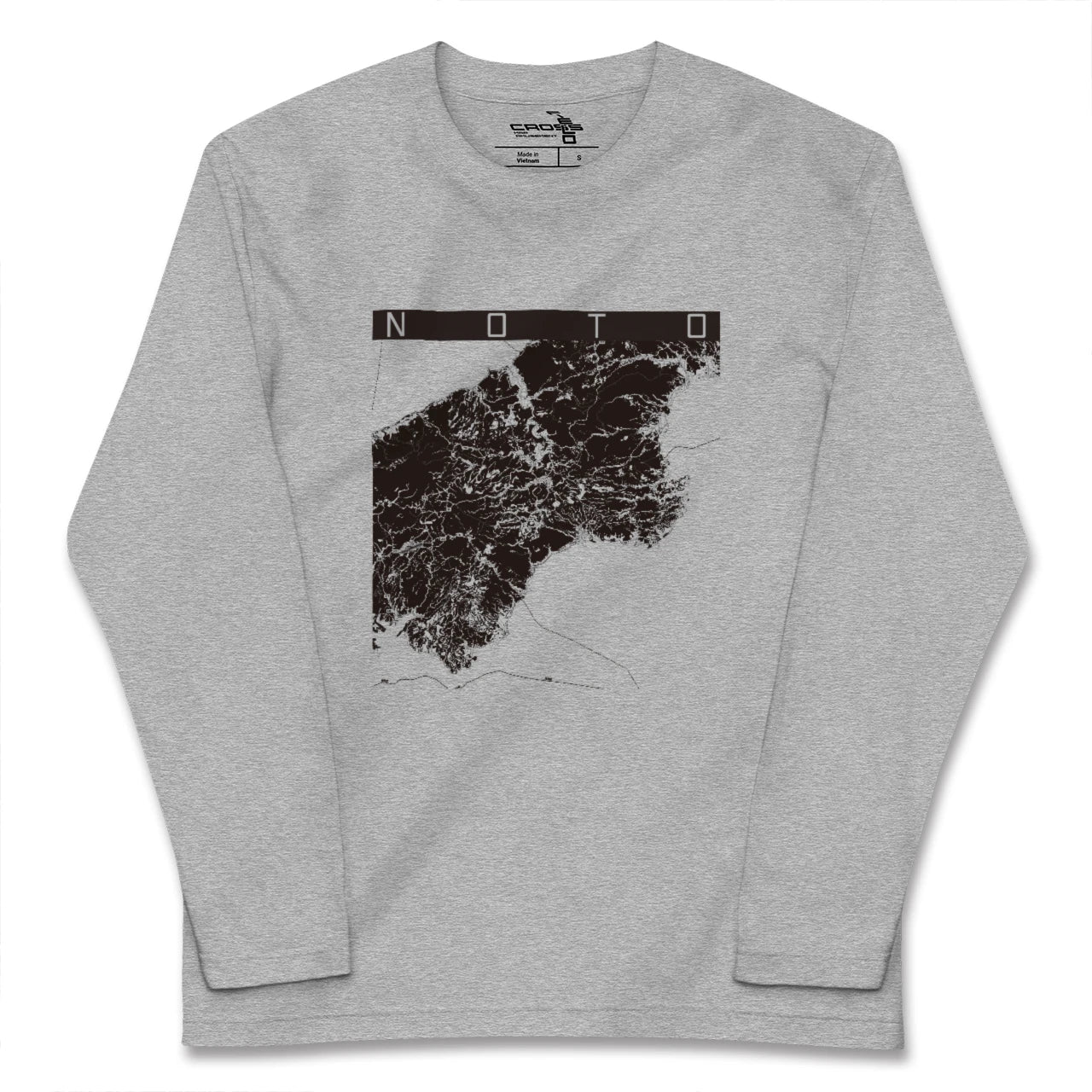 【能登(石川県)】地図柄ロングスリーブTシャツ
