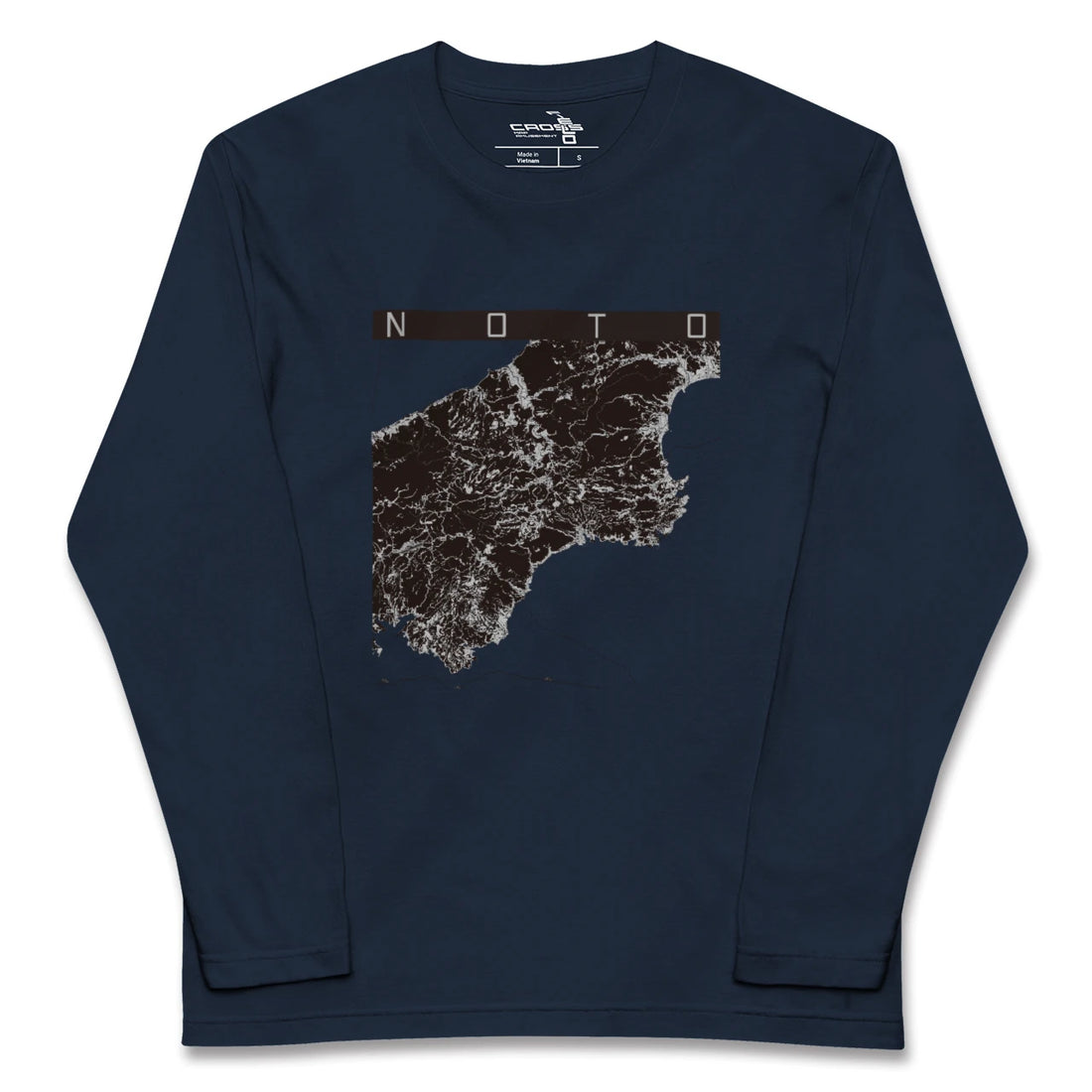 【能登(石川県)】地図柄ロングスリーブTシャツ
