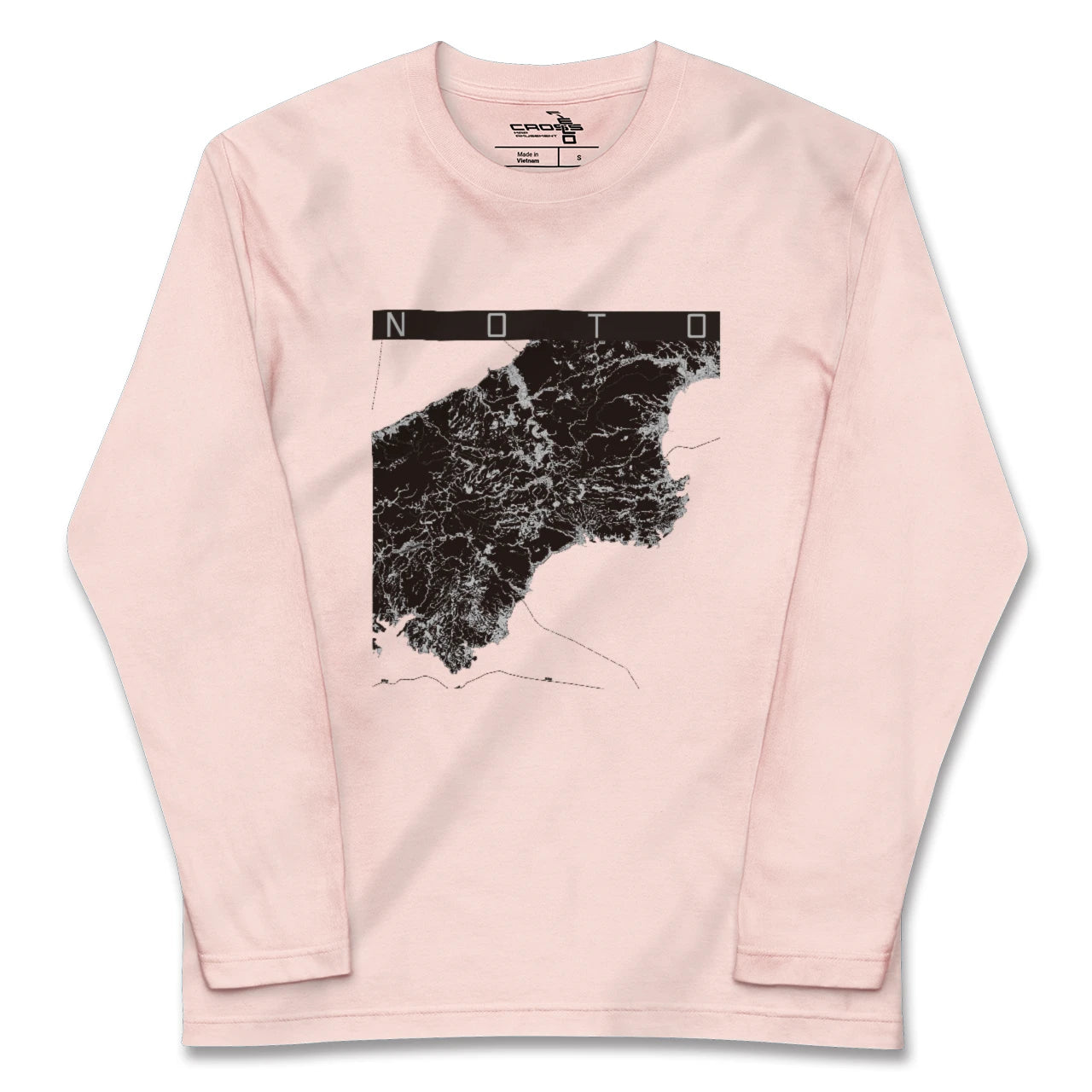 【能登(石川県)】地図柄ロングスリーブTシャツ