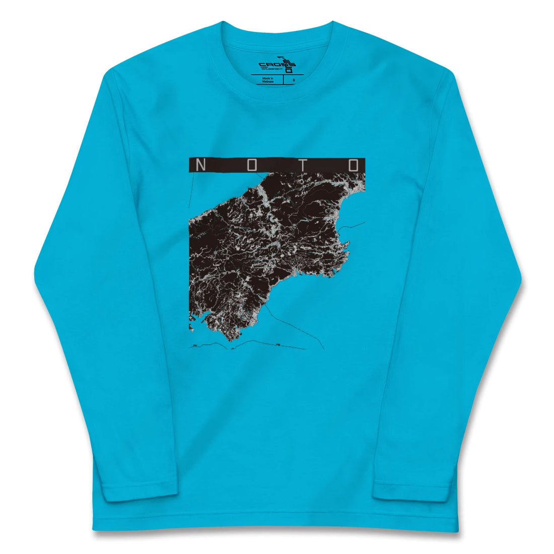 【能登(石川県)】地図柄ロングスリーブTシャツ