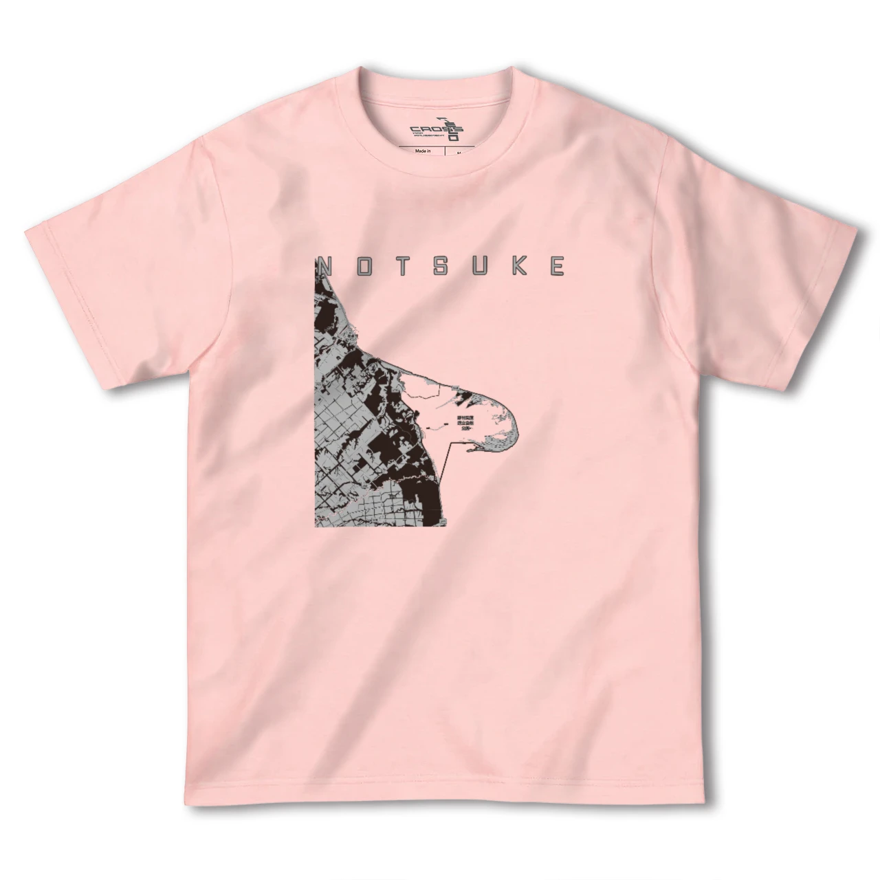 【野付(北海道)】地図柄ヘビーウェイトTシャツ