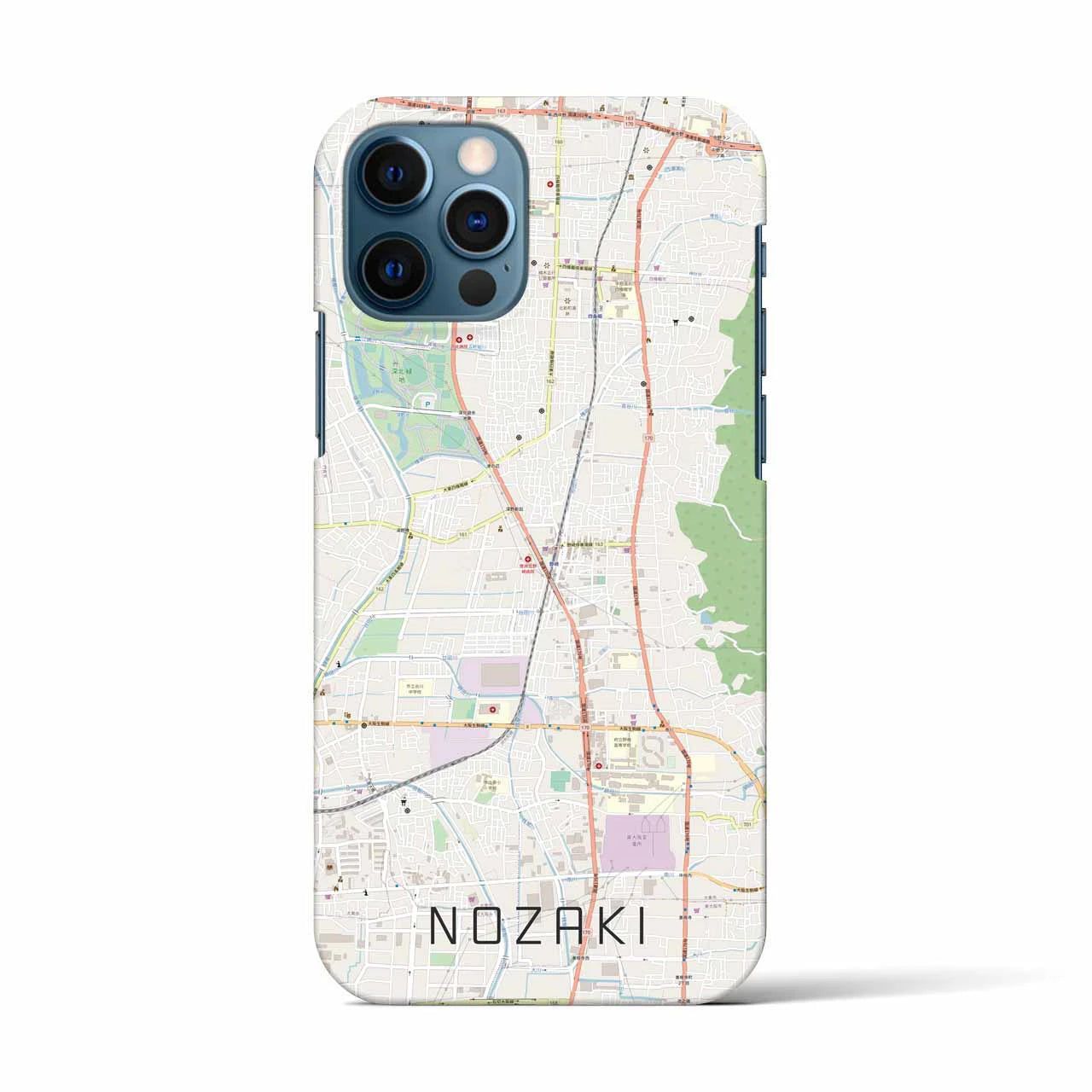 【野崎(大阪府)】地図柄iPhoneケース(バックカバータイプ)