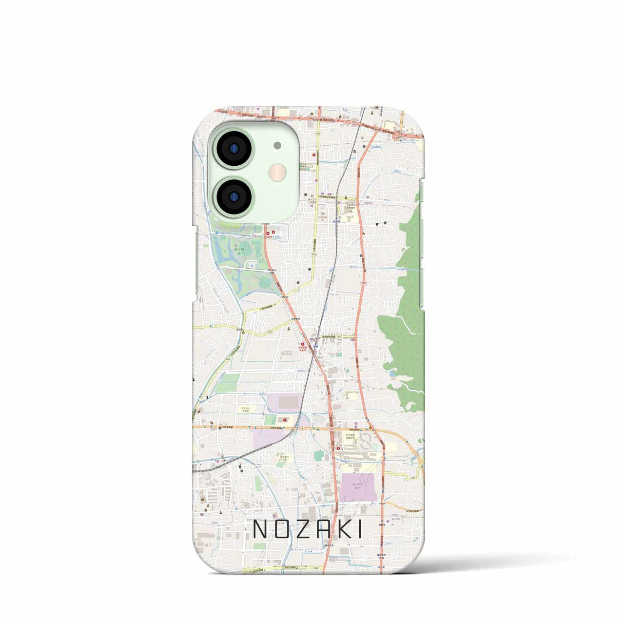 【野崎(大阪府)】地図柄iPhoneケース(バックカバータイプ)