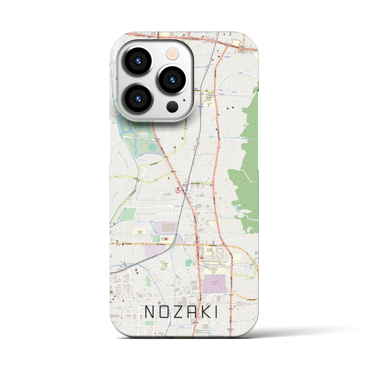 【野崎(大阪府)】地図柄iPhoneケース(バックカバータイプ)