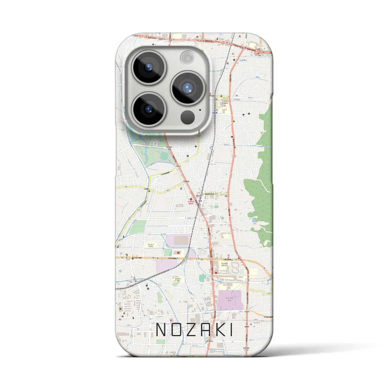 【野崎(大阪府)】地図柄iPhoneケース(バックカバータイプ)