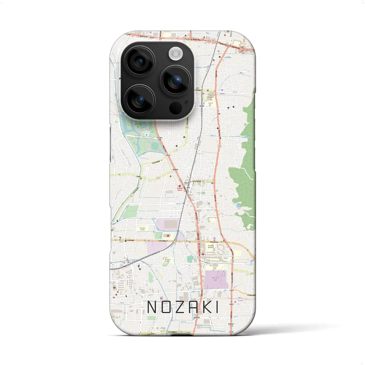 【野崎(大阪府)】地図柄iPhoneケース(バックカバータイプ)